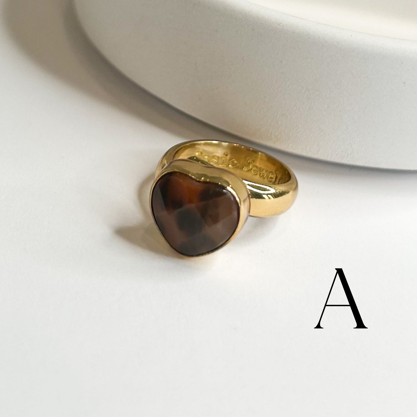 Red Creek Jasper Heart Ring - Alchemia Gold
