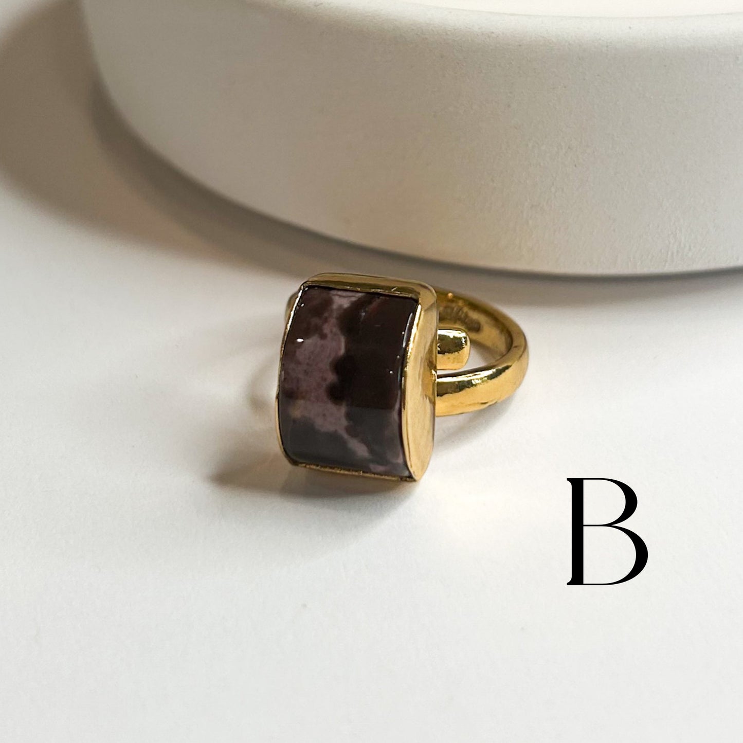 Unique Ring - Alchemia w Jasper, Red Jasper or Hematite