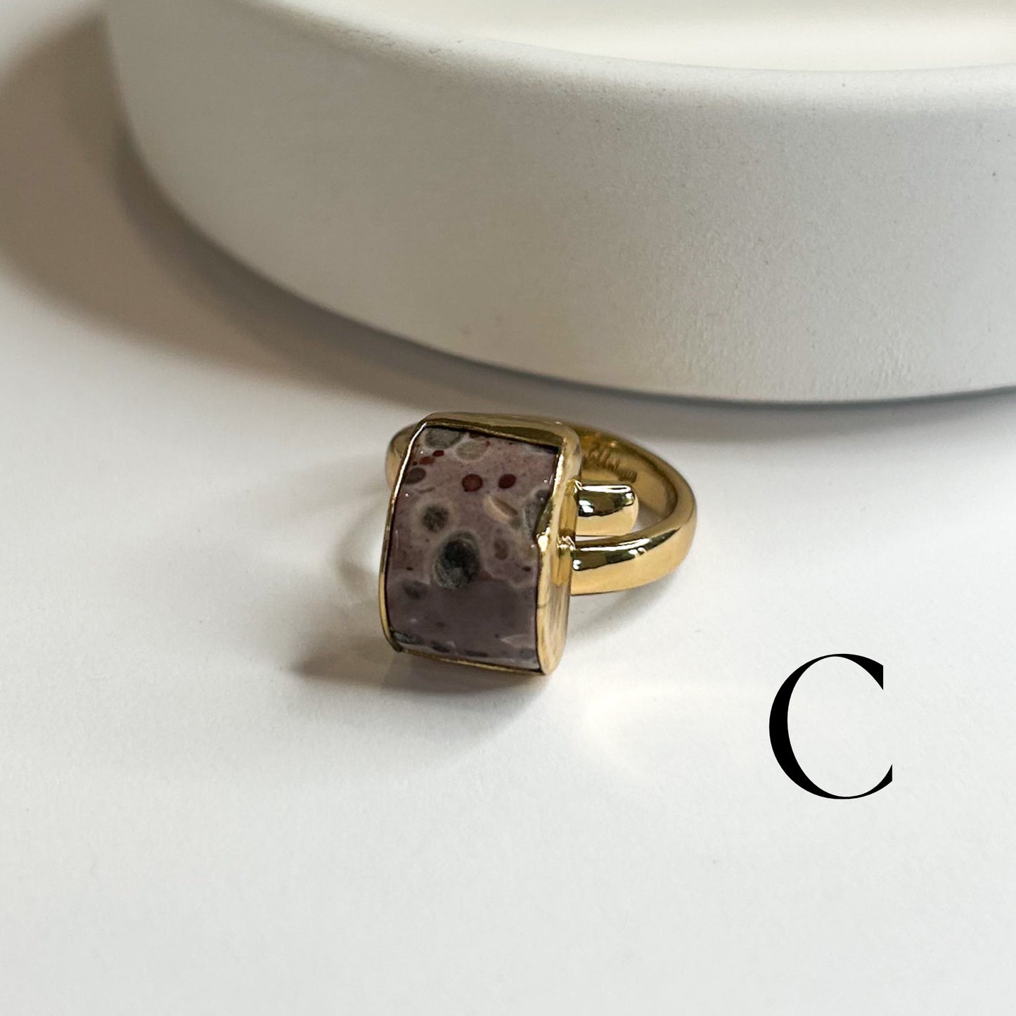 Unique Ring - Alchemia w Jasper, Red Jasper or Hematite