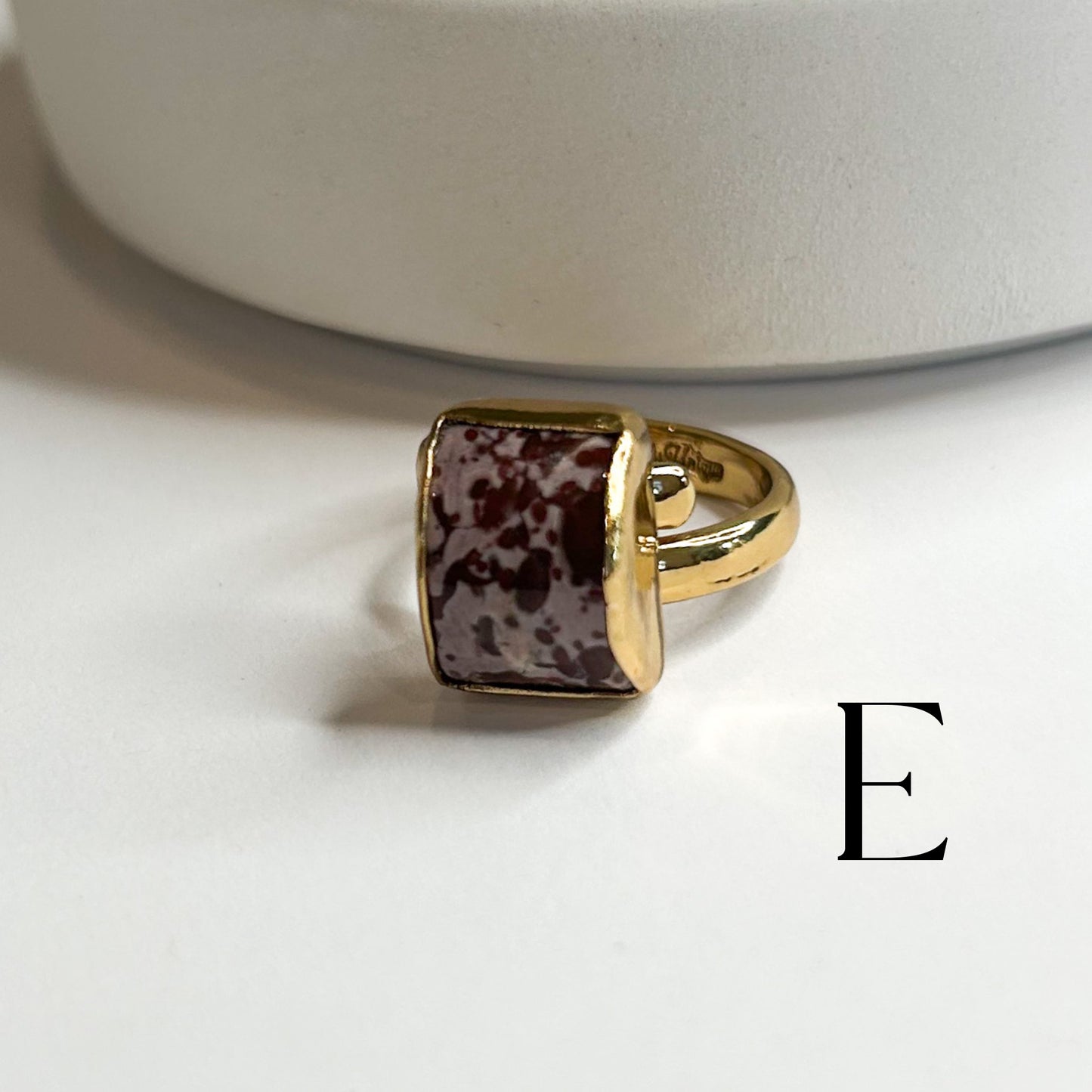 Unique Ring - Alchemia w Jasper, Red Jasper or Hematite