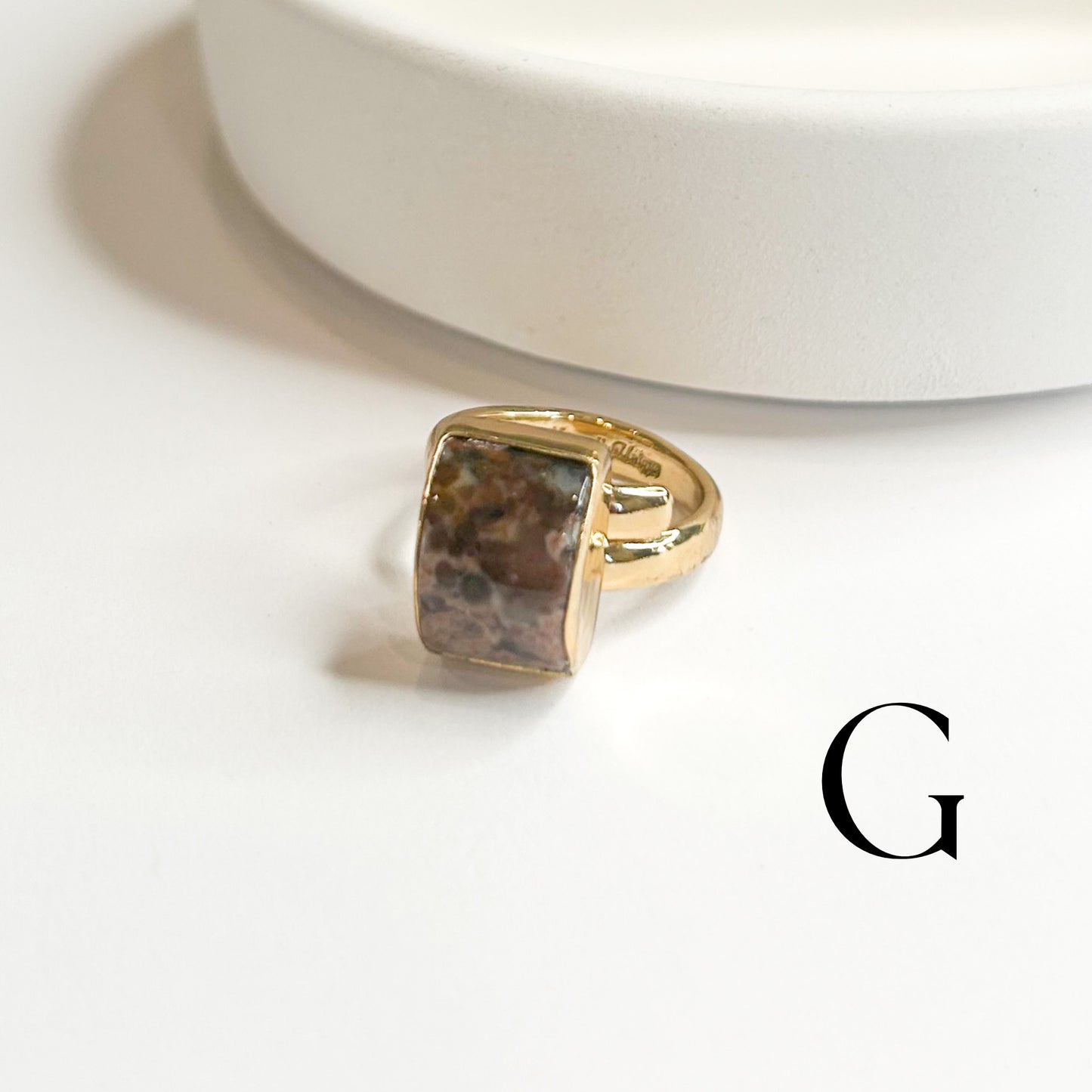 Unique Ring - Alchemia w Jasper, Red Jasper or Hematite