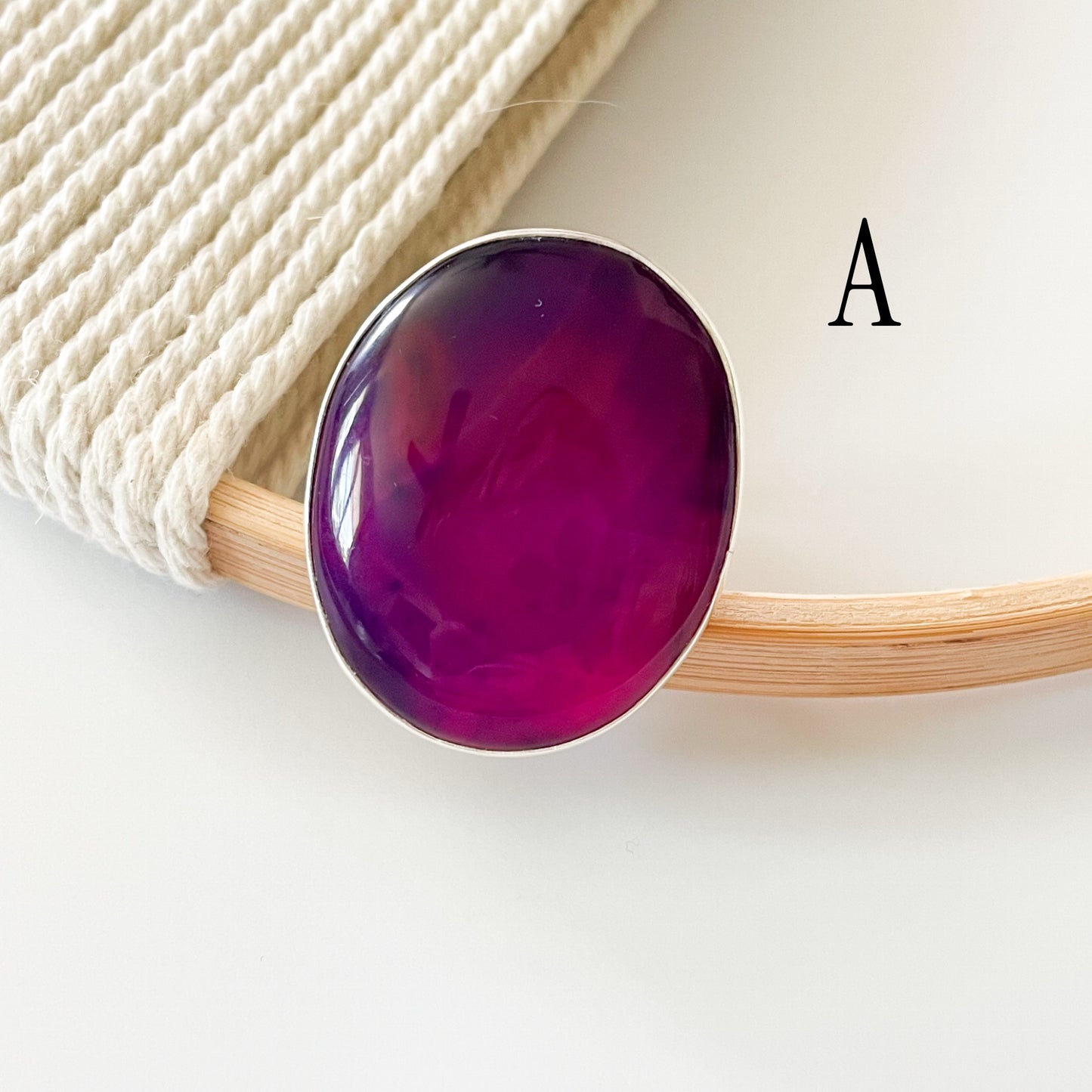 Statement Botswana Agate Rings - Solid Sterling Silver