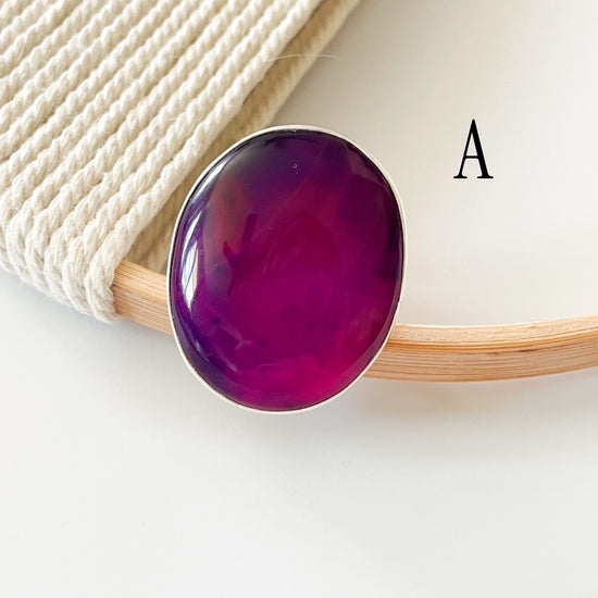 Statement Botswana Agate Rings - Solid Sterling Silver