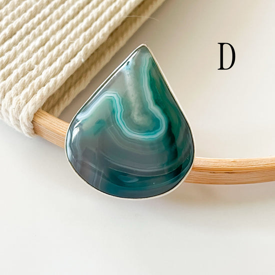 Statement Botswana Agate Rings - Solid Sterling Silver