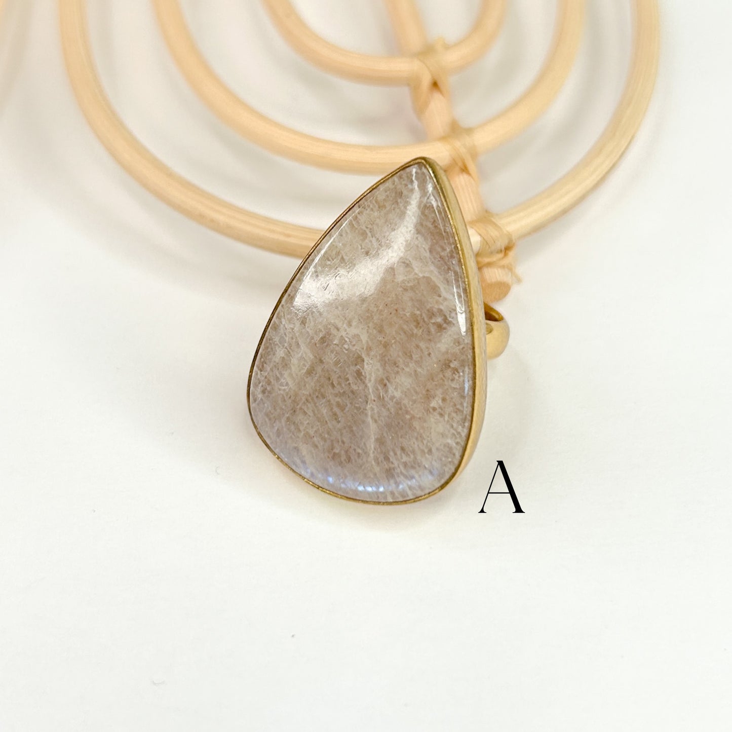 Belmorite Moonstone Moonstone Ring - Alchemia