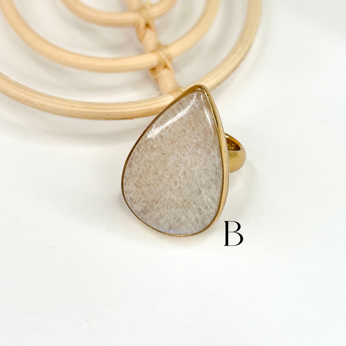 Belmorite Moonstone Moonstone Ring - Alchemia