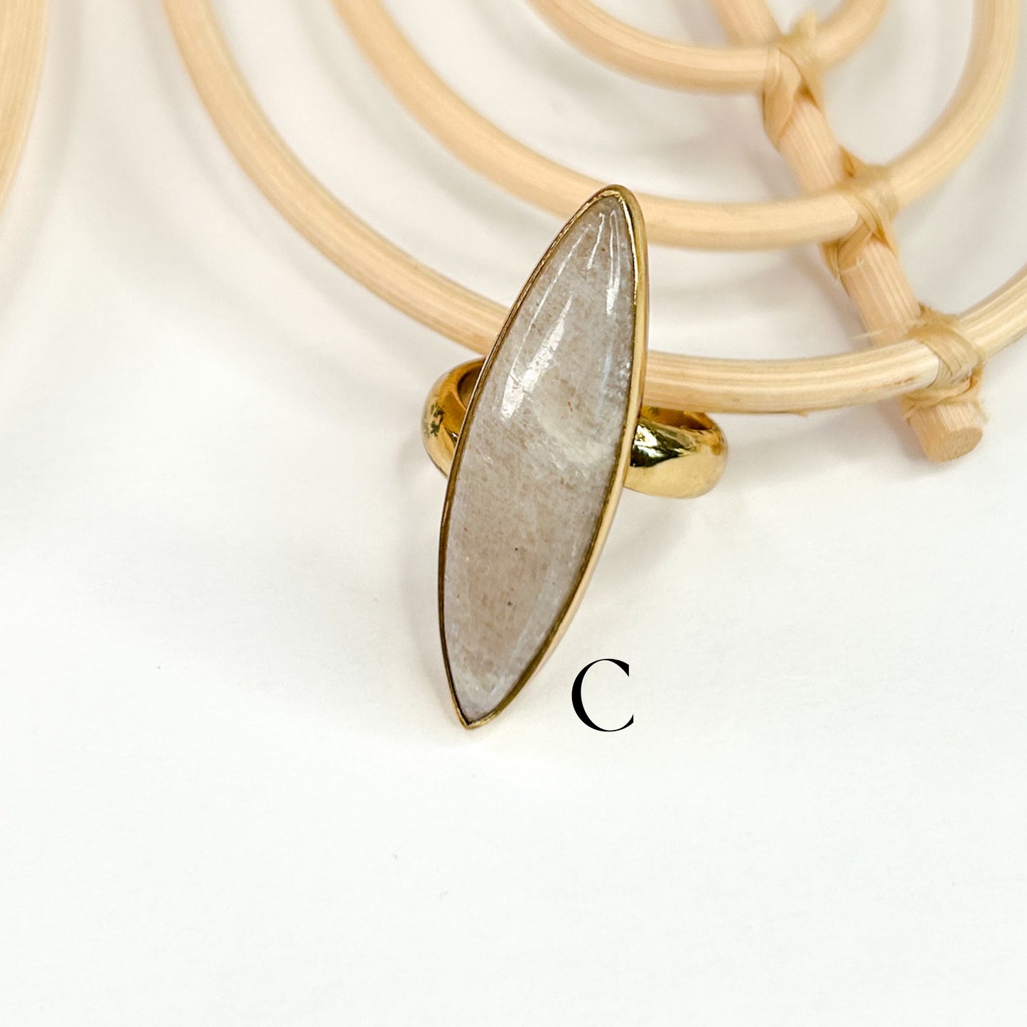 Belmorite Moonstone Moonstone Ring - Alchemia