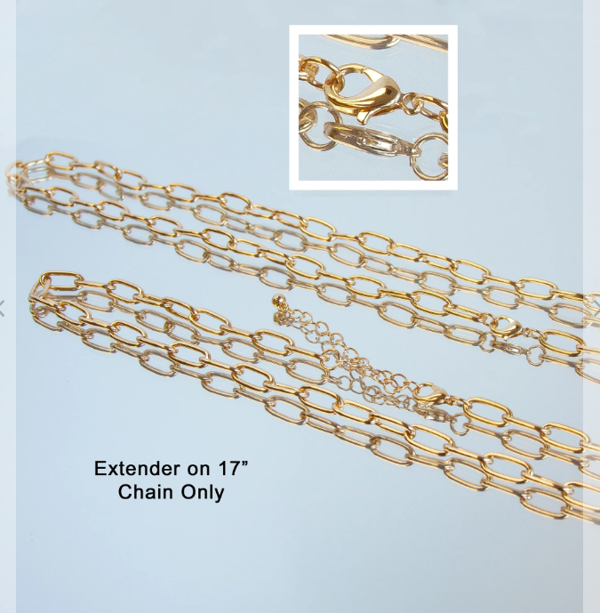 Forever Gold Chunky Paperclip Chain - Lobster Claw Closure