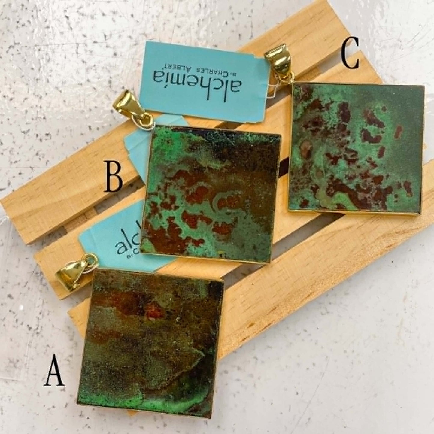 Copper On-Point Pendants- Alchemia