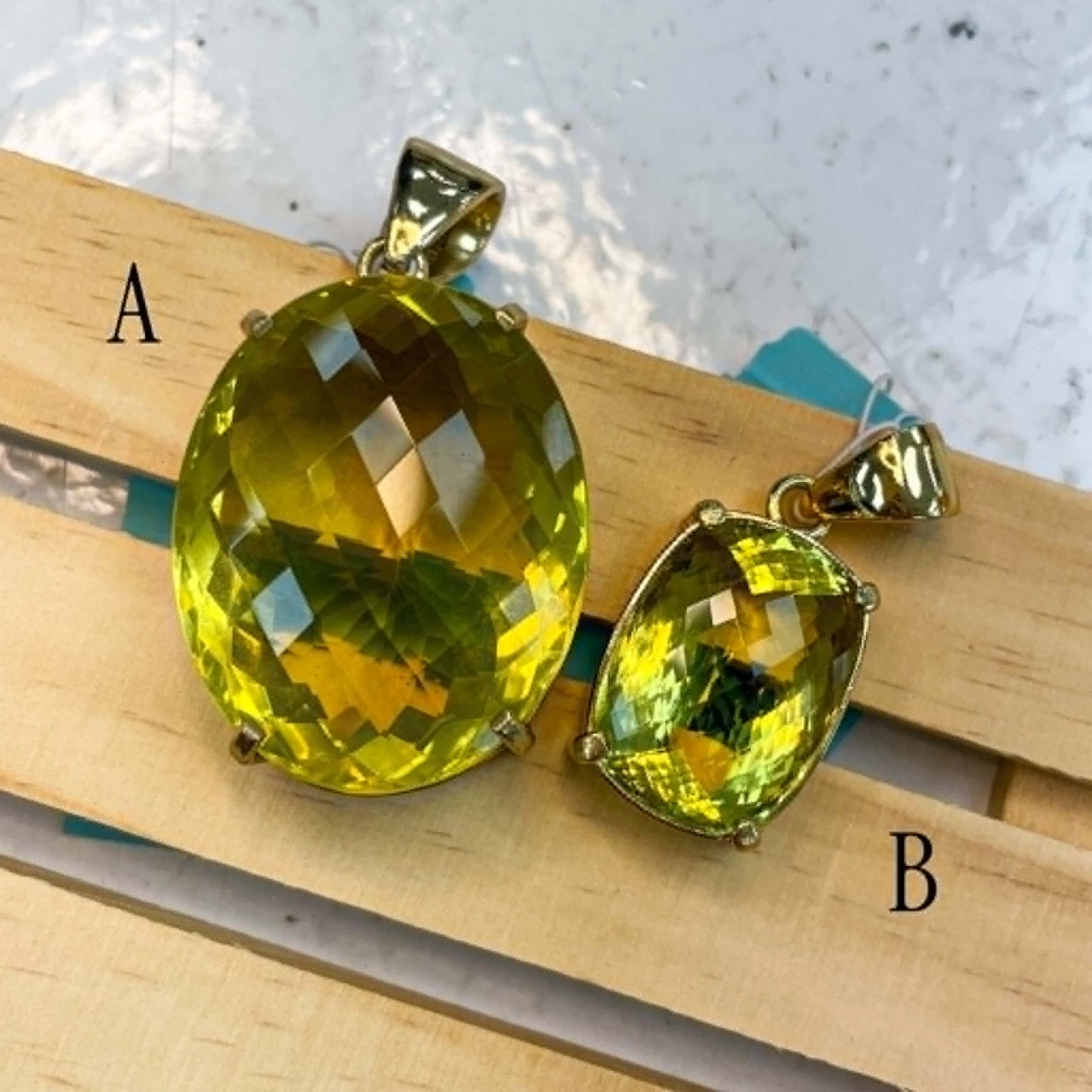 Jumbo Citrine or Med Size Pendants- Alchemia
