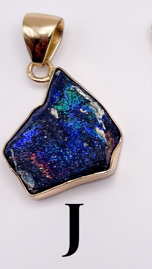Roman Glass Pendant - Both Metals