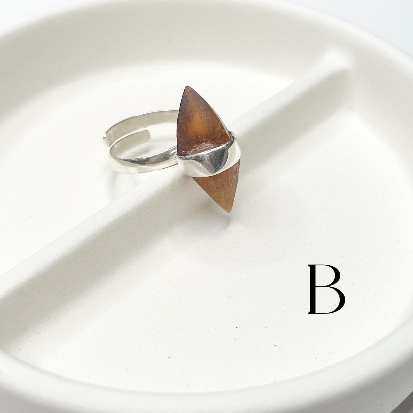 Natural Doublet Quartz Ring - Solid Sterling Silver