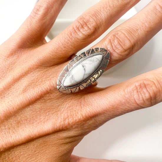 Boho Chic Stone Ring Collection - Solid Sterling Silver