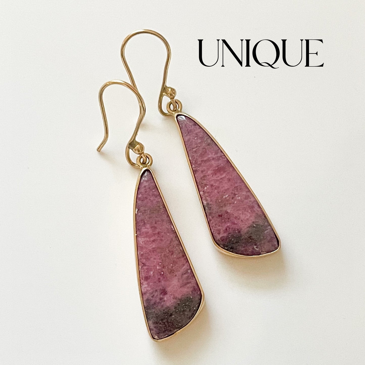 Rhodonite Dangle Earring - Alchemia