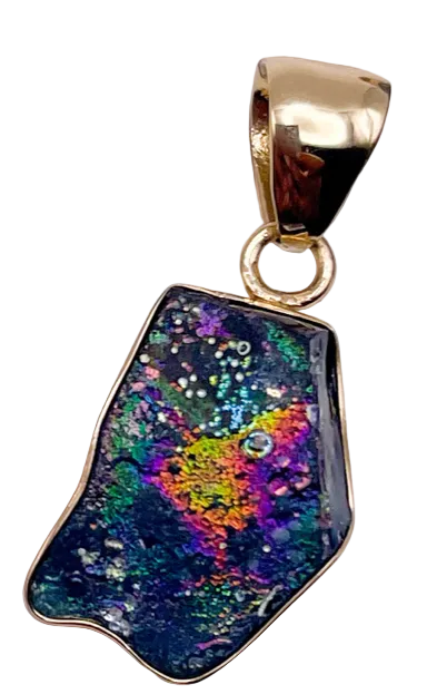 Roman Glass Pendant - Both Metals