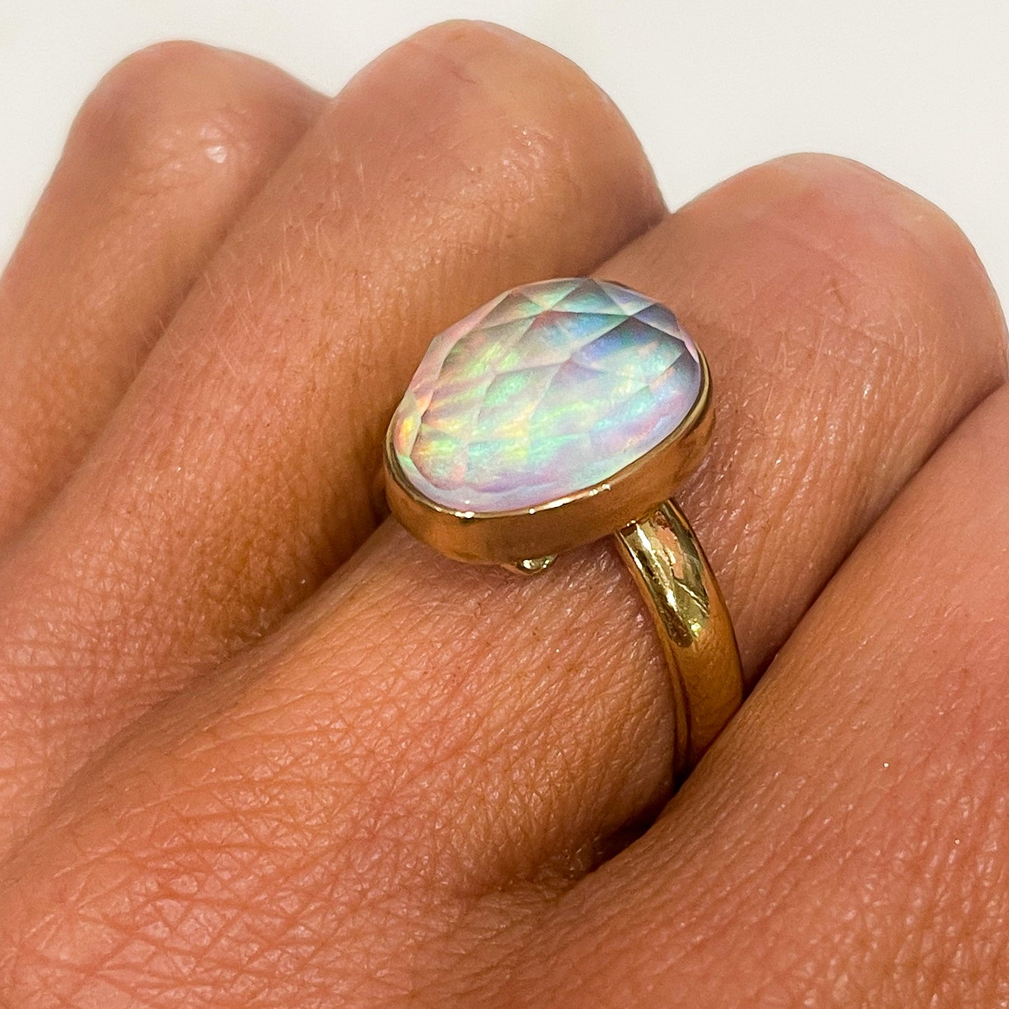 Galaxy Opal Quartz Overlay Ring - Alchemia