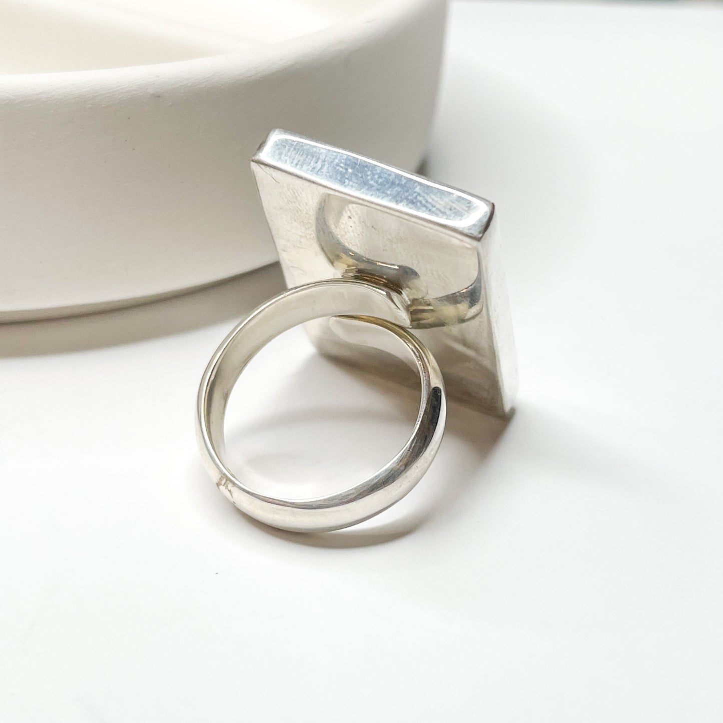 Dalmatian Jasper Ring - Solid Sterling Silver