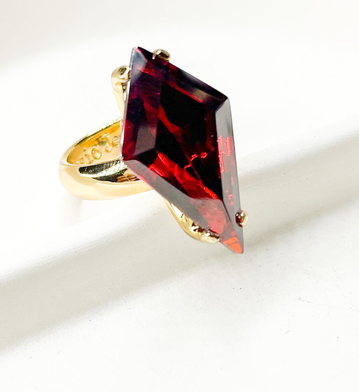 Colorful CZ Kite Prong Rings - Both Metals