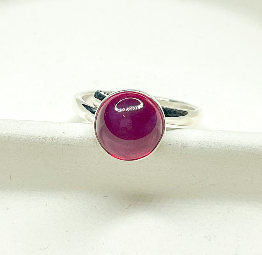 Red Star Diopside Ring - Alchemia & Sterling Silver