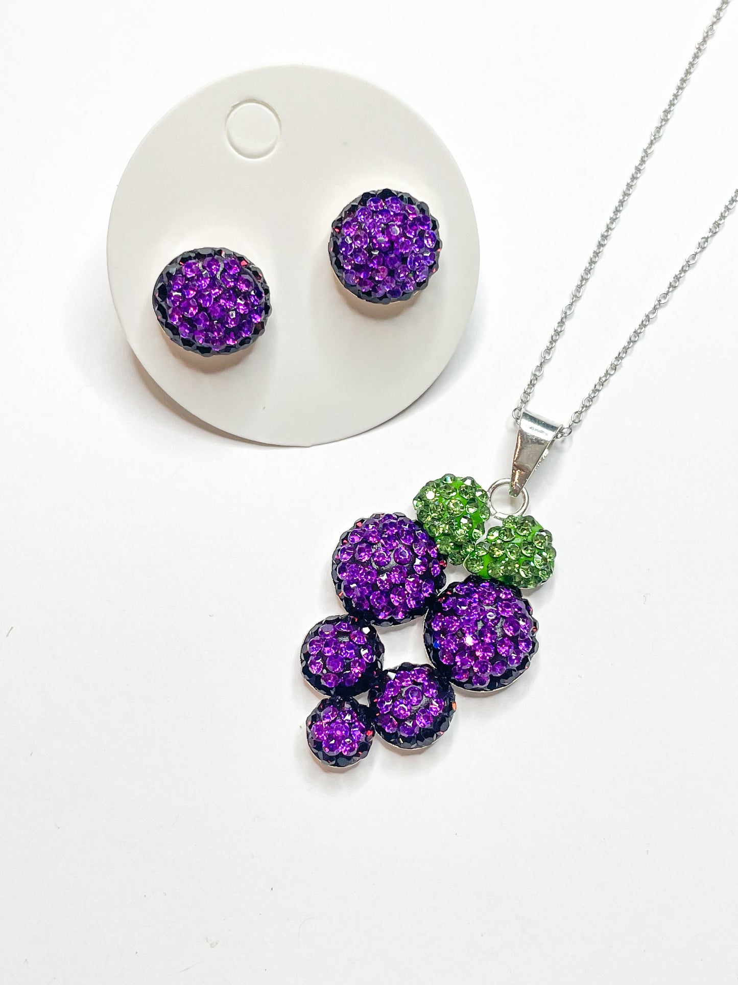Fruit Mosaic Set - Solid Sterling Silver