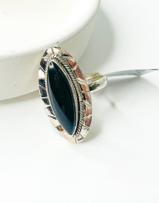 Boho Chic Stone Ring Collection - Solid Sterling Silver