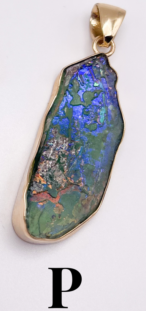 Roman Glass Pendant - Both Metals
