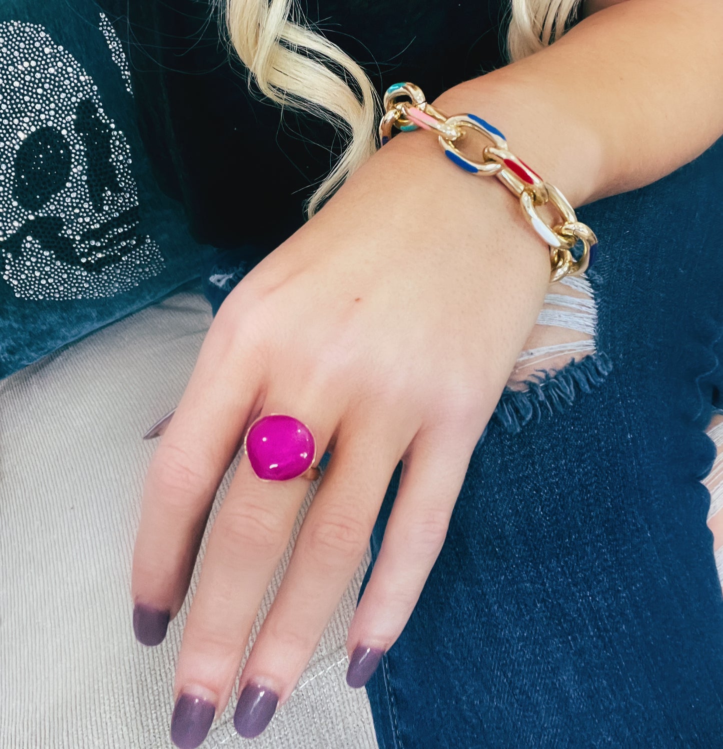 Raindrop Enhanced Quartz Ring & Pendant- Alchemia
