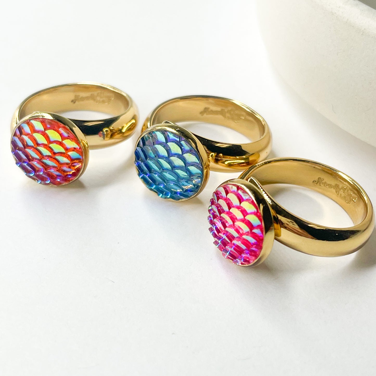 Mermaid Scale Resin Ring - Alchemia