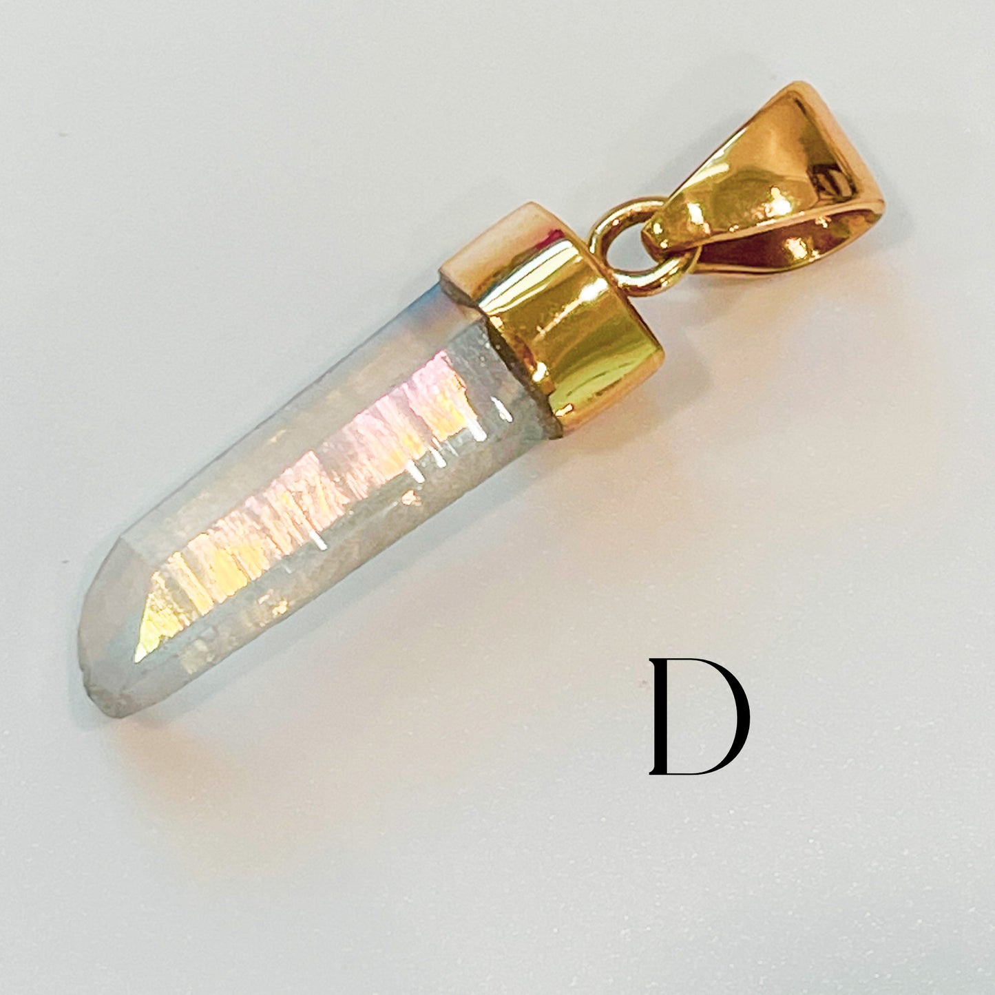 Clear Aura Quartz Point Pendant - Alchemia