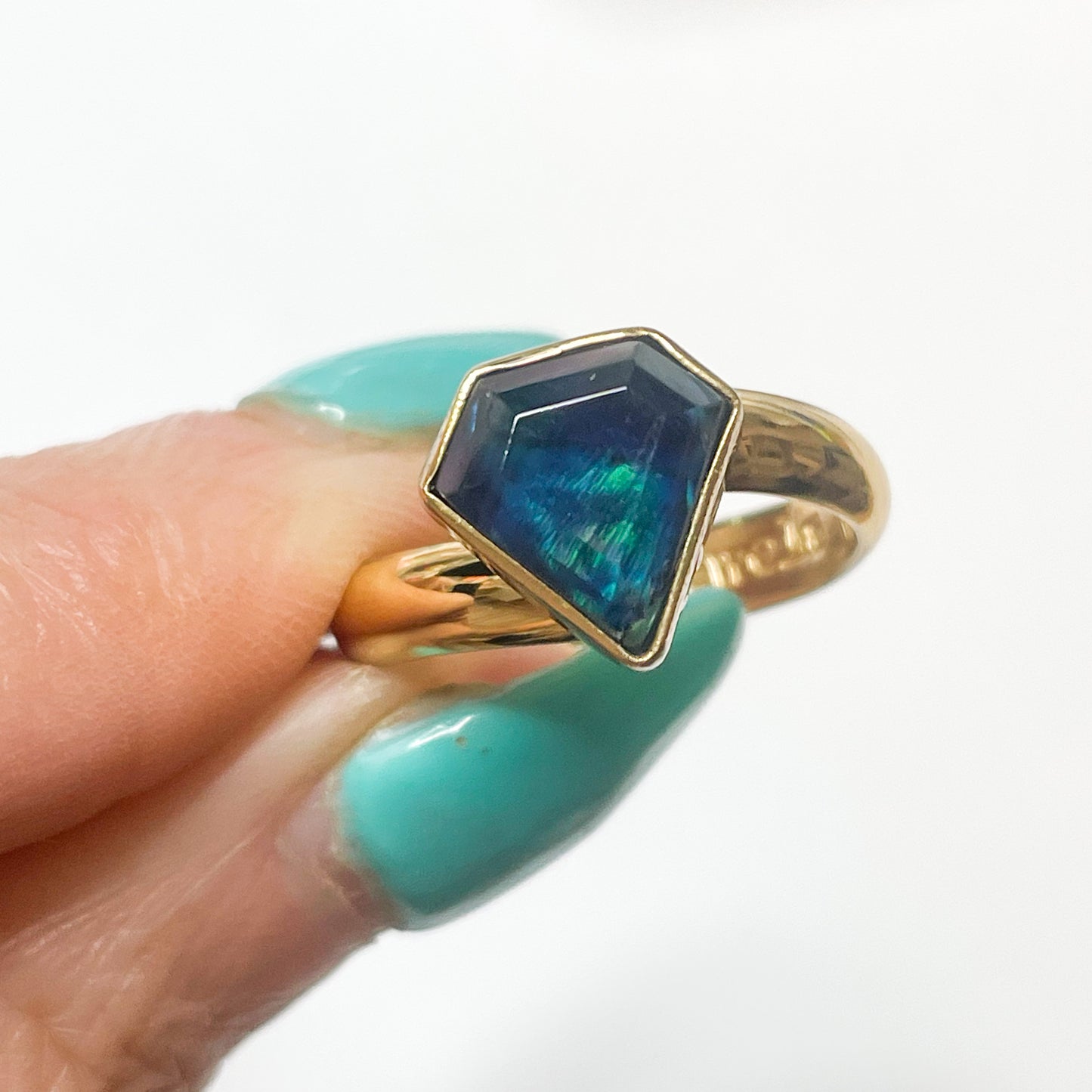 Ammonite Quartz Overlay Ring - Alchemia