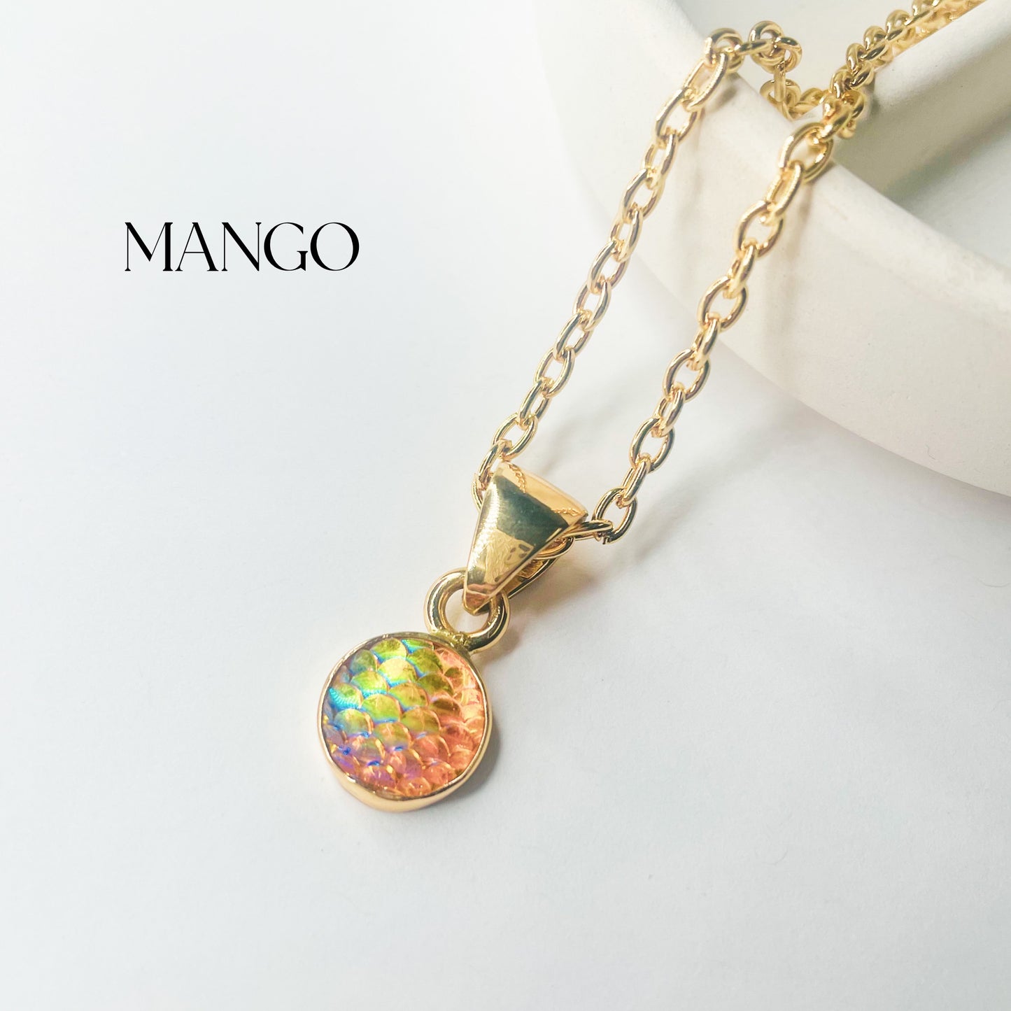 Mermaid Scale Resin Pendant - Alchemia