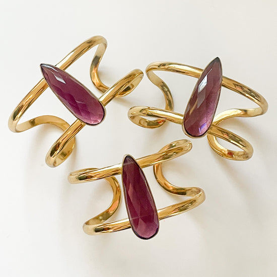 Amethyst Double Cuff - Alchemia