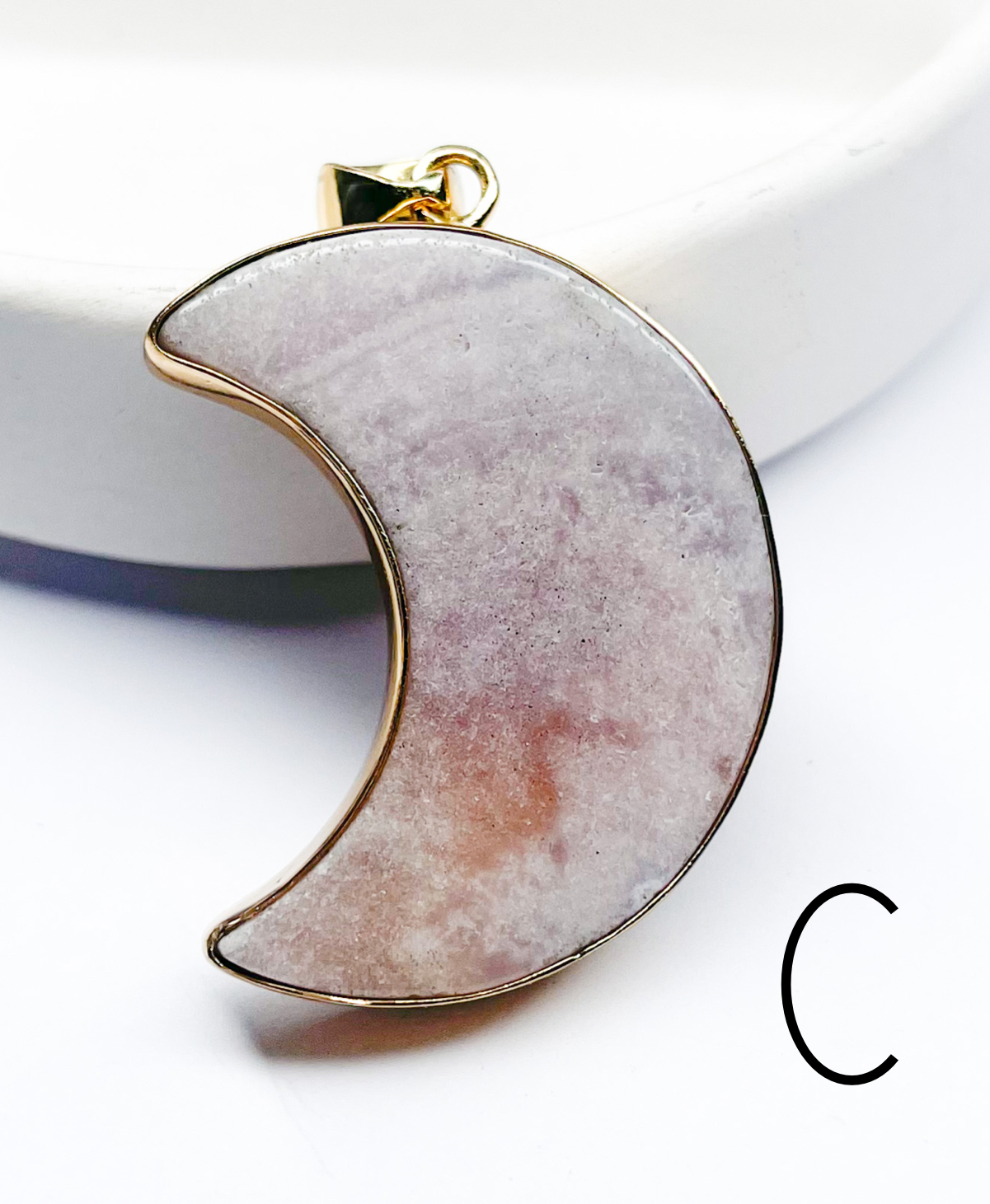 Pink Amethyst Moon Ring & Pendant- Alchemia