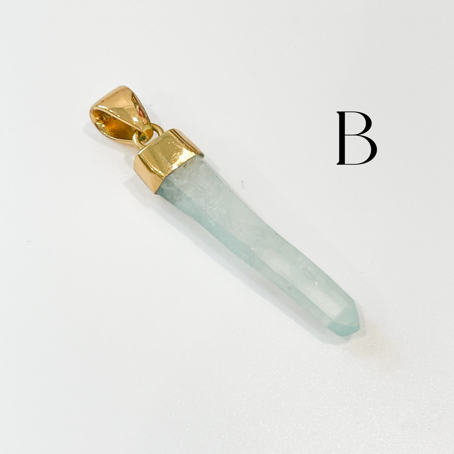 Blue Aura Quartz Point Pendant - Alchemia