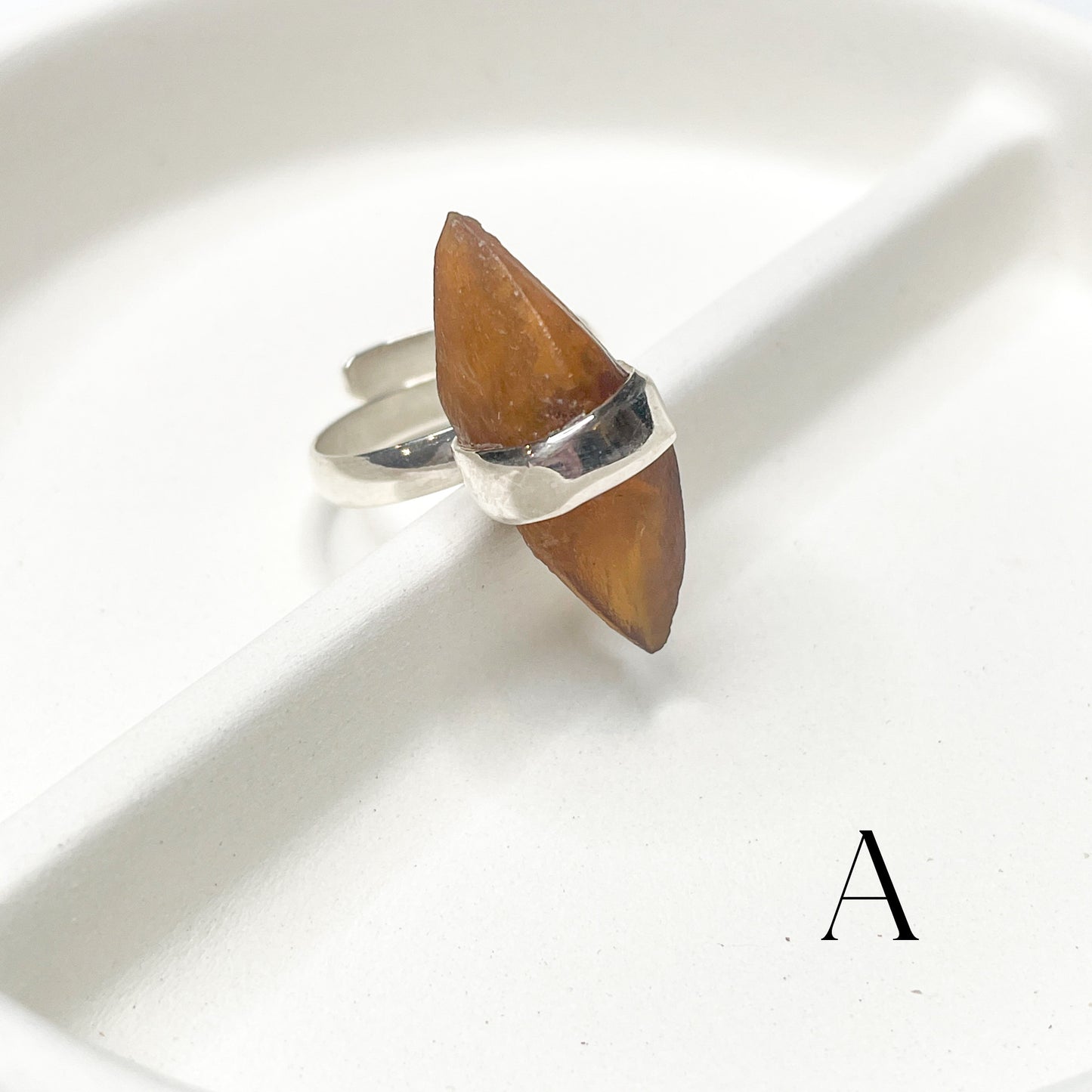 Natural Doublet Quartz Ring - Solid Sterling Silver