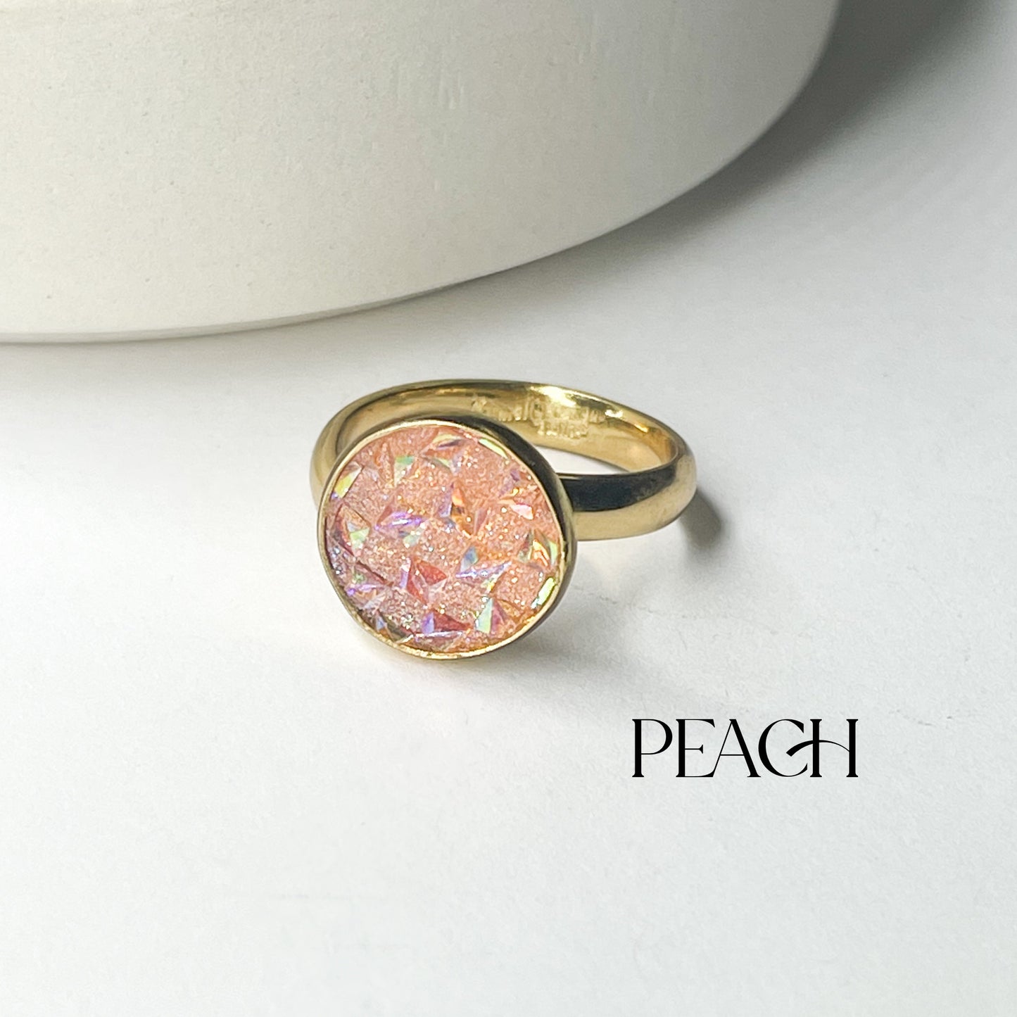 Spiky Colorful Resin Ring - Alchemia