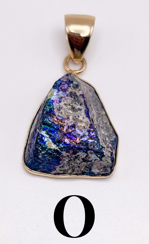 Roman Glass Pendant - Both Metals