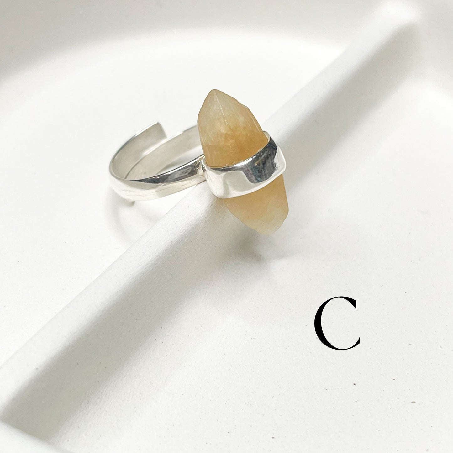 Natural Doublet Quartz Ring - Solid Sterling Silver
