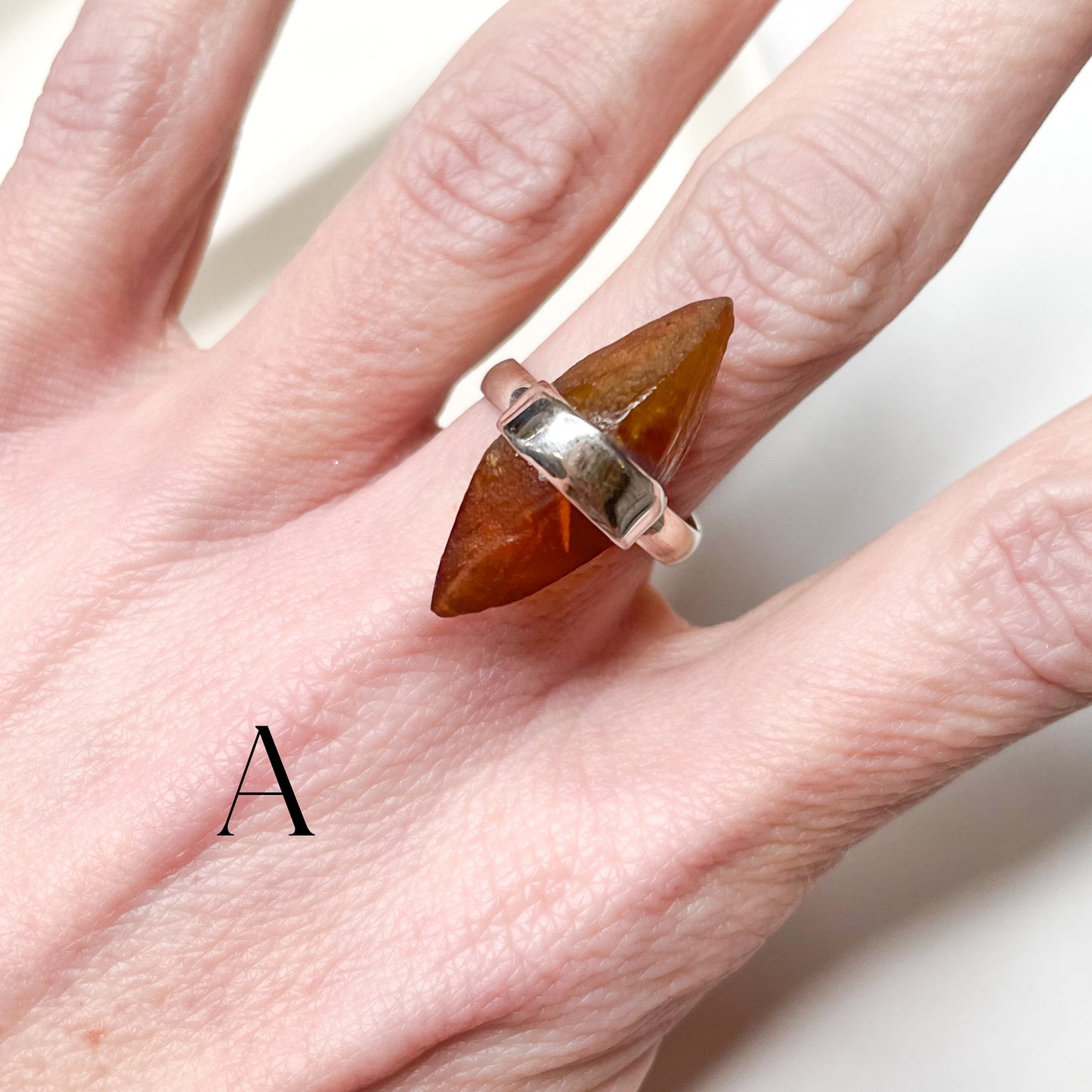 Natural Doublet Quartz Ring - Solid Sterling Silver