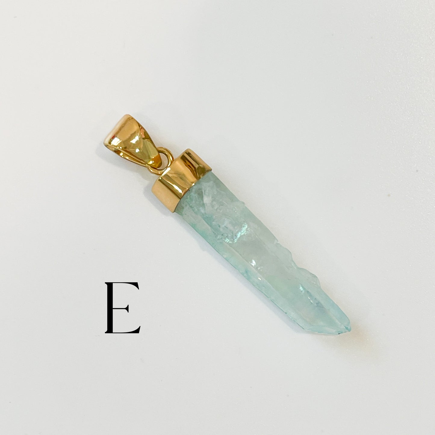 Blue Aura Quartz Point Pendant - Alchemia