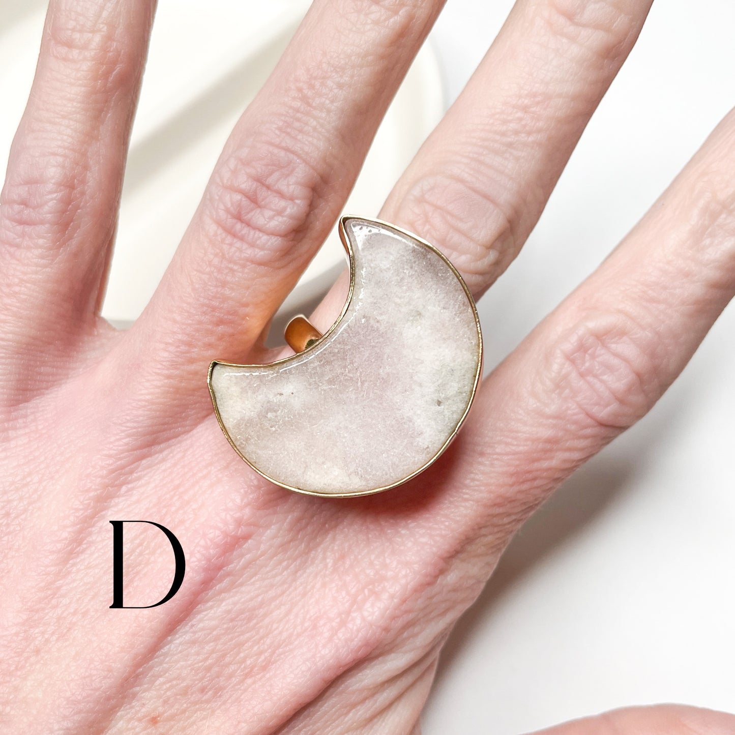 Pink Amethyst Moon Ring & Pendant- Alchemia