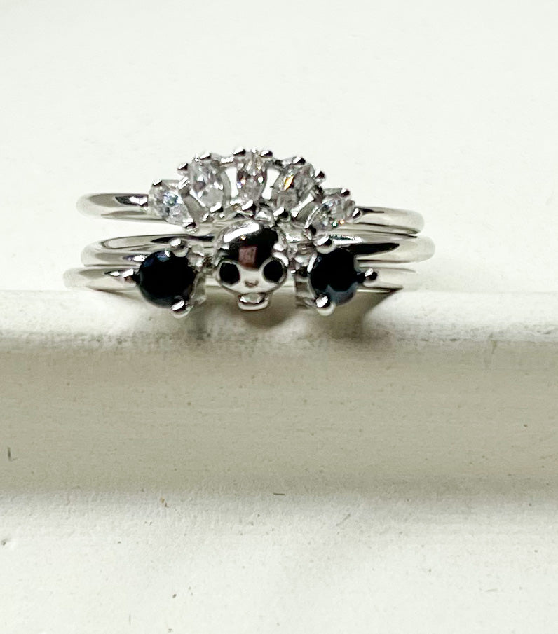 Skull Stack Rings - SSS or Vermeil