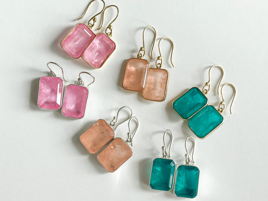 Passion Gem Dangles - Solid Sterling Silver
