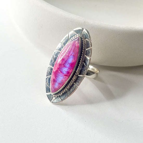 Boho Chic Stone Ring Collection - Solid Sterling Silver