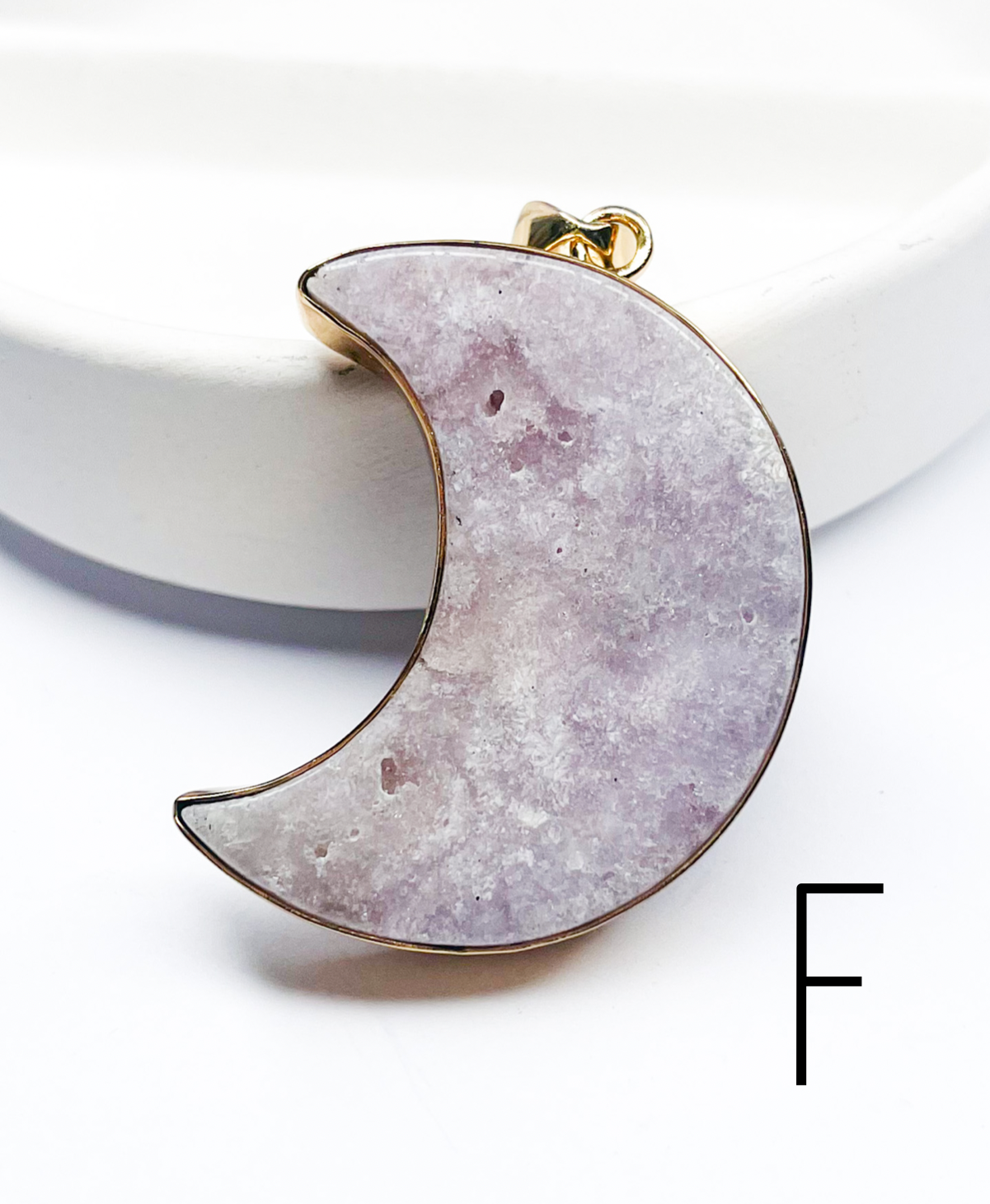 Pink Amethyst Moon Ring & Pendant- Alchemia
