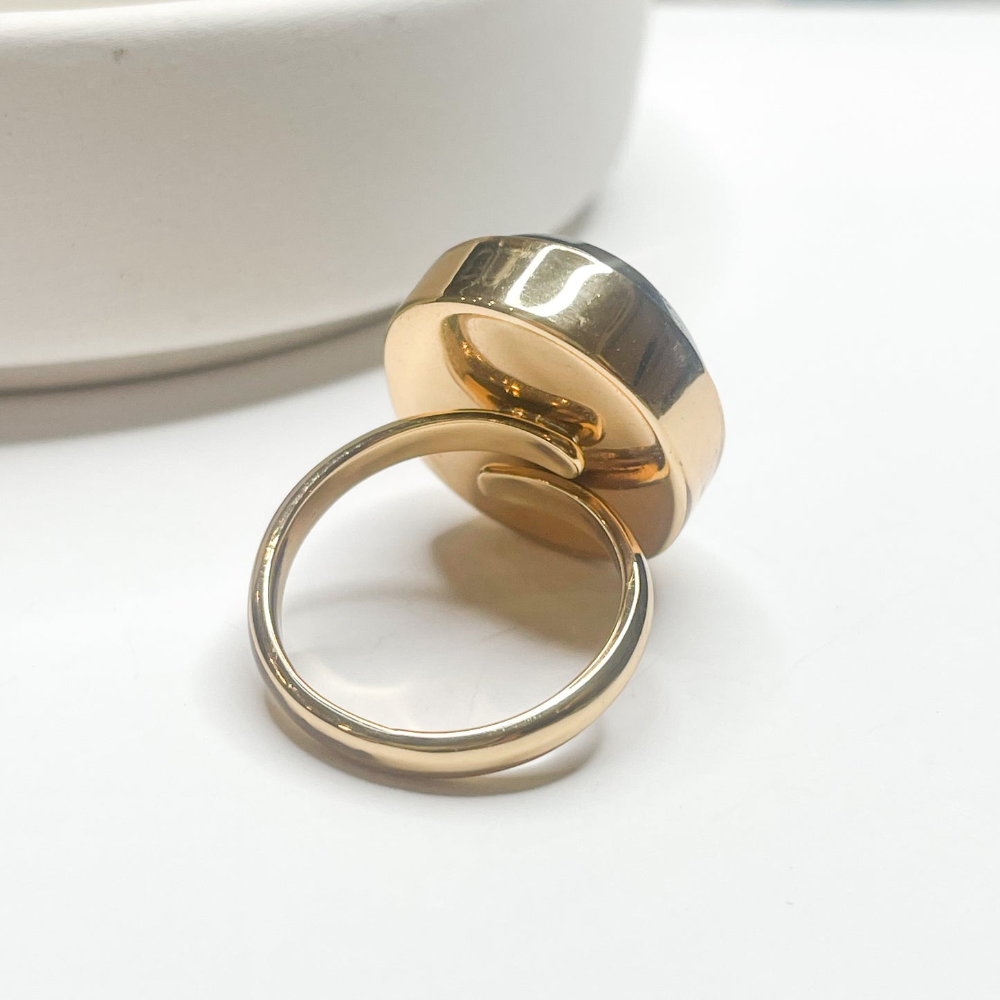 Black Agate Druzy Ring - Alchemia