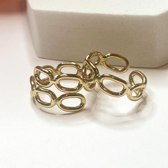 Chain-Link Bypass or Band Ring - Alchemia
