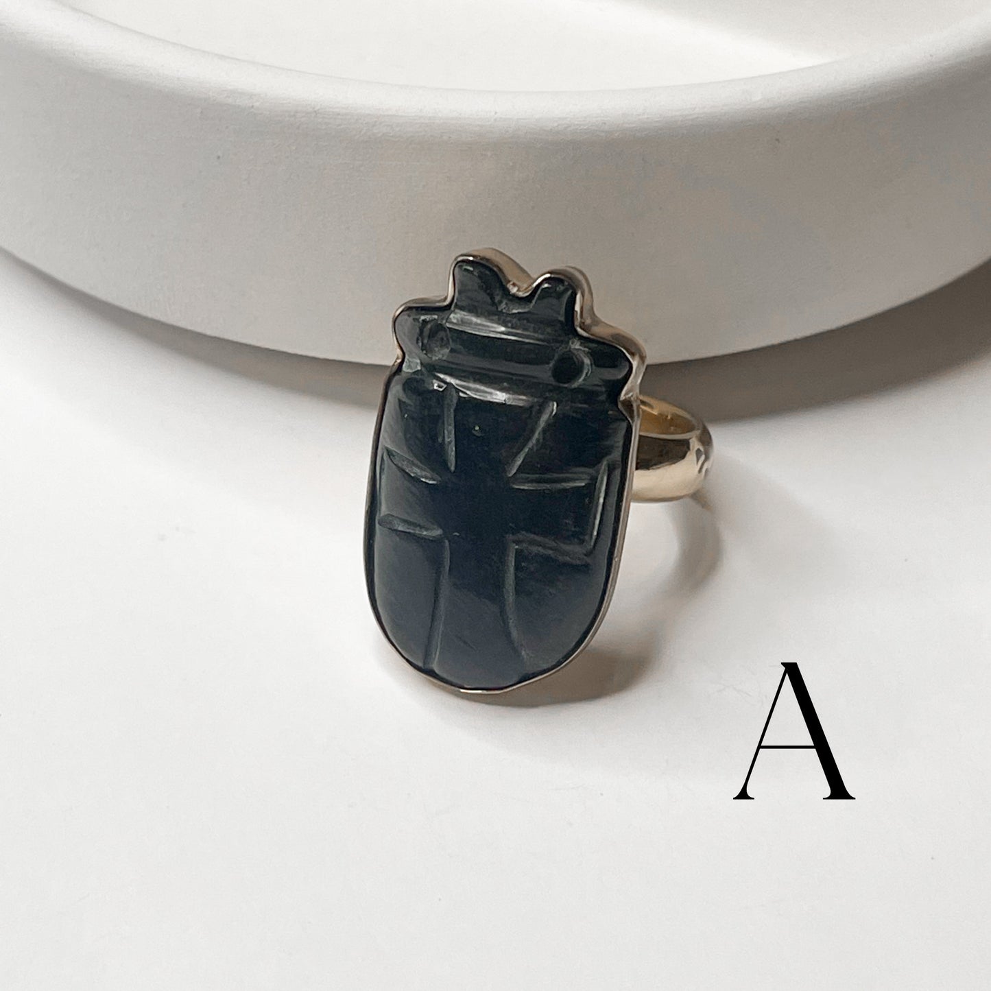 Load image into Gallery viewer, Gothic Stone Adjustable Ring - Alchemia

