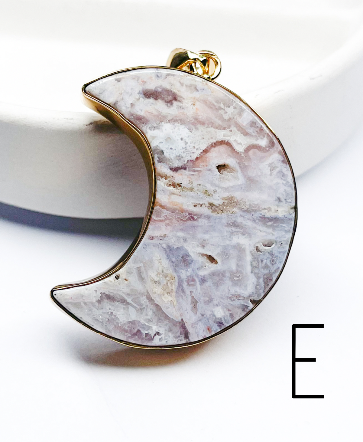 Pink Amethyst Moon Ring & Pendant- Alchemia
