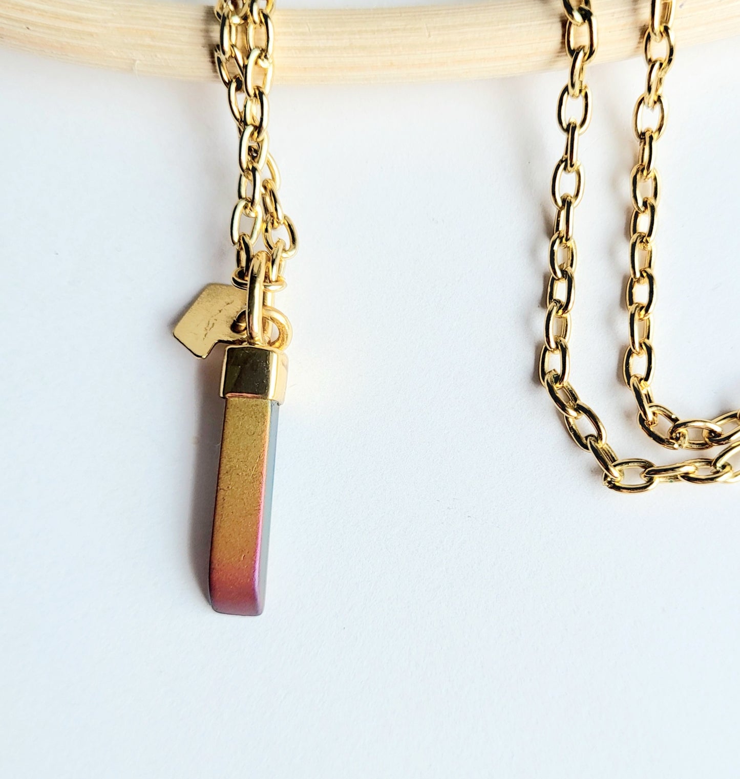 Load image into Gallery viewer, Treated Quartz Point Pendant - Alchemia
